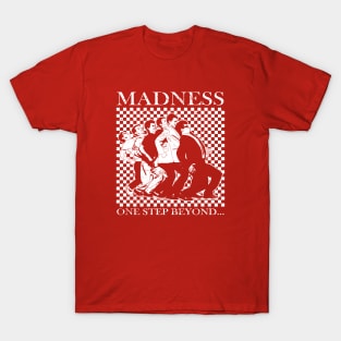 Madness - Retro Checkerboard White T-Shirt